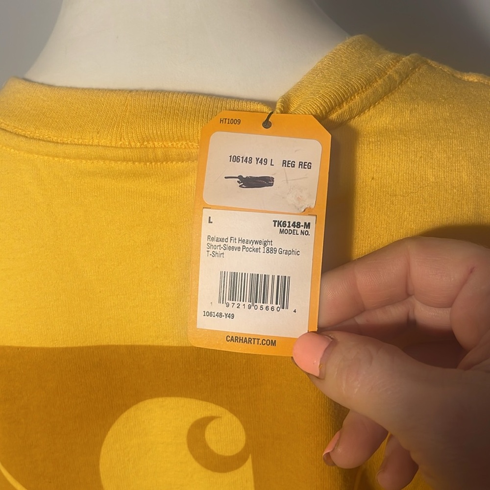 Carhartt NWT short sleeve Relaxed Fit Heavyweight 1989 graphic Pocket t-shirt. L - Picture 9 of 13